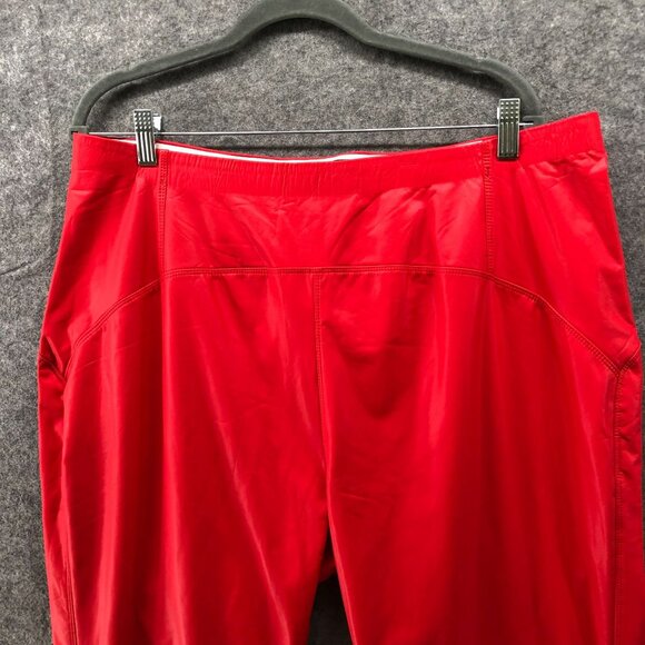 Akira Faux Leather Legging Pants Womens 3X Red High Rise Skinny Pull On Punk - Picture 3 of 9